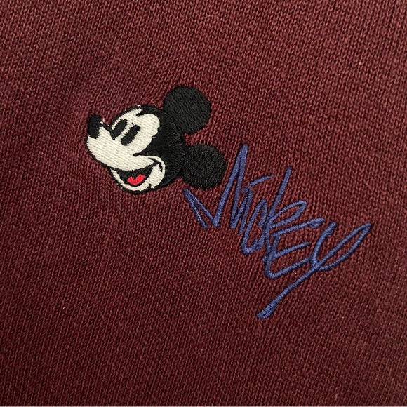 Mickey, Inc | Vintage 90s Mickey Mouse Button Up Sweater Vest Disney Parks - Picture 2 of 5